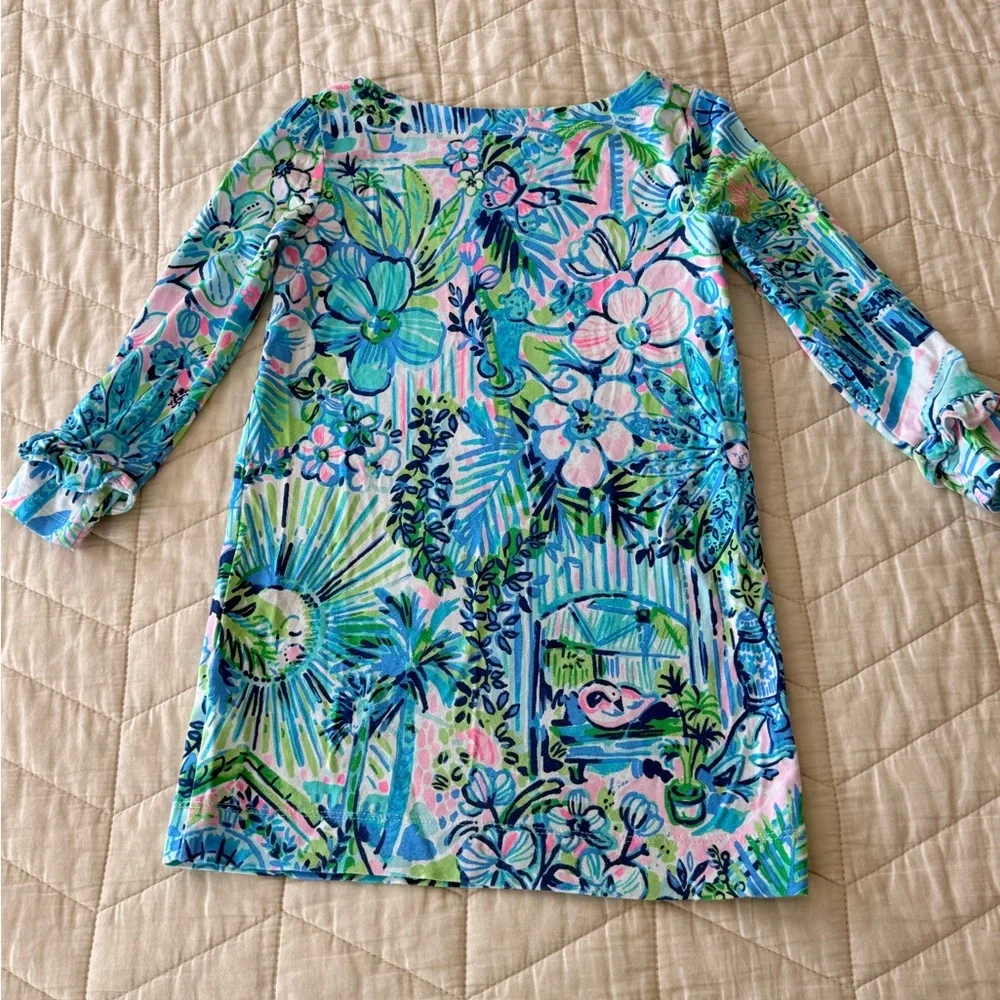 Lilly Pulitzer Pastel Floral Dress - Girls (Toddler) XS, 2T/3T - Picture 2 of 3
